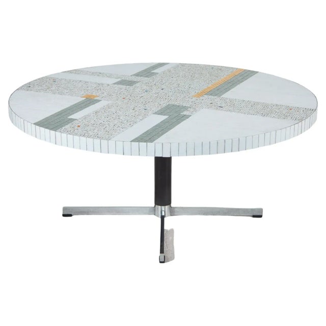 Large Mosaic Coffee Table by Berthold Müller For Sale - Image 9 of 9