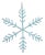 Beaded Snowflake Ornaments, Set of 12, Blue, 10" For Sale
