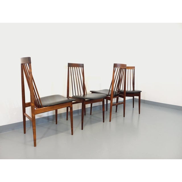 Vintage Scandinavian Style Chairs in Rosewood by Ernst Martin Dettinger for Lucas Schnaidt, 1960s, Set of 4 For Sale - Image 6 of 18