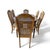 Late 20th Century Oak and Cane Dining Set With Oval Extending Table and Six Chairs For Sale - Image 9 of 13