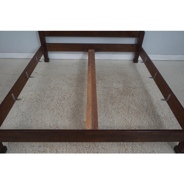 Henredon Mahogany King Size Poster Bed For Sale In Philadelphia - Image 6 of 18