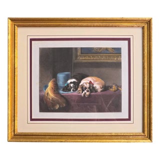 Sir Edwin Henry Landseer, Cavalier King Charles Spaniel, 1800s, Etching For Sale