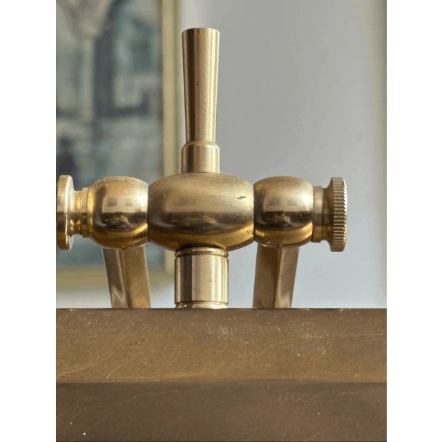 Vintage Mid-Century Modern Style Brass Plug in Piano Desk Lamp For Sale - Image 4 of 8