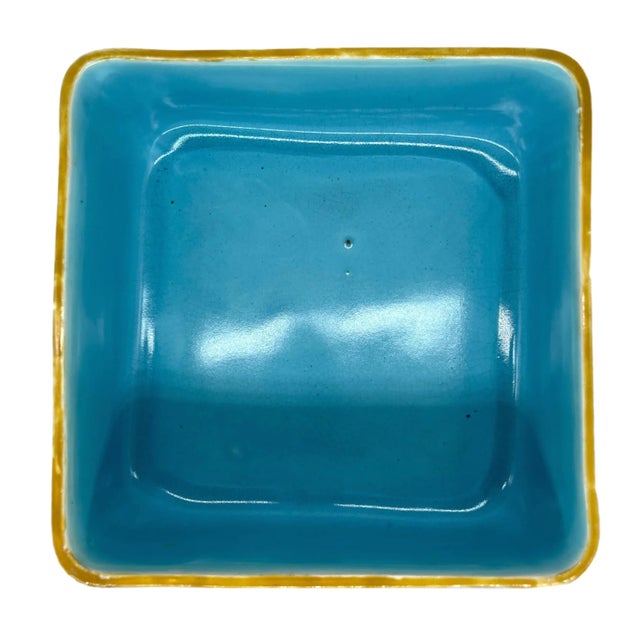 J. Holdcroft Majolica Japonisme Cobalt Box & Cover, Signed, English Ca. 1880 For Sale - Image 9 of 13