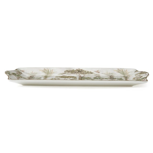 Entertain friends in style with this beautiful sandwich tray from the Tall Trees collection from Kit Kemp for Spode....