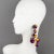 This is part of Chairish’s Costume Jewelry assortment. Stunning Italian Resin or Lucite dangling pierced earrings....