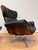 Designer unknown - completely renovated, oiled - leather with patina,see the photos - adjustable - chrome in perfect...