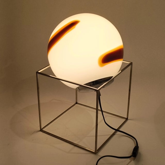 Sculptural Murano Glass Table or Floor Lamp from Venini, 1970s For Sale - Image 9 of 16