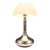 1960s Rewired Brazilian Modern Table Lamp in Chrome Metal and Acrylic Shade For Sale