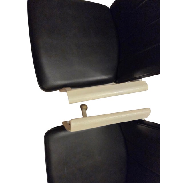 Wood Vintage Milo Baughman Style Directors Chairs Swivel Castors Postmodern Vintage For Sale - Image 7 of 14