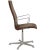 Arne Jacobsen Oxford chair with a middle high back upholstered in grey alcantara fabric. The chair is from 2008 and...