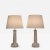 Pair art glass table lamps designed by Carl Fagerlund for Orrefors in the 1950´s. They are in very good condition and the...