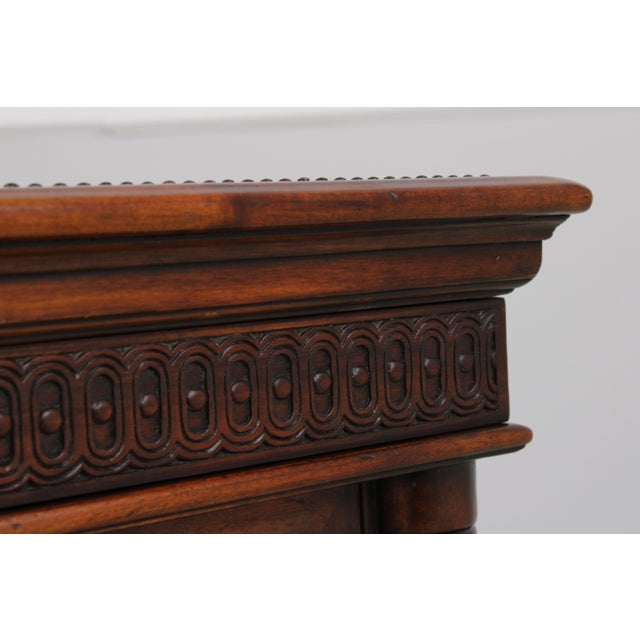 Theodore Alexander Mahogany Armoury Collection 1 Drawer Console Cabinet For Sale - Image 12 of 18