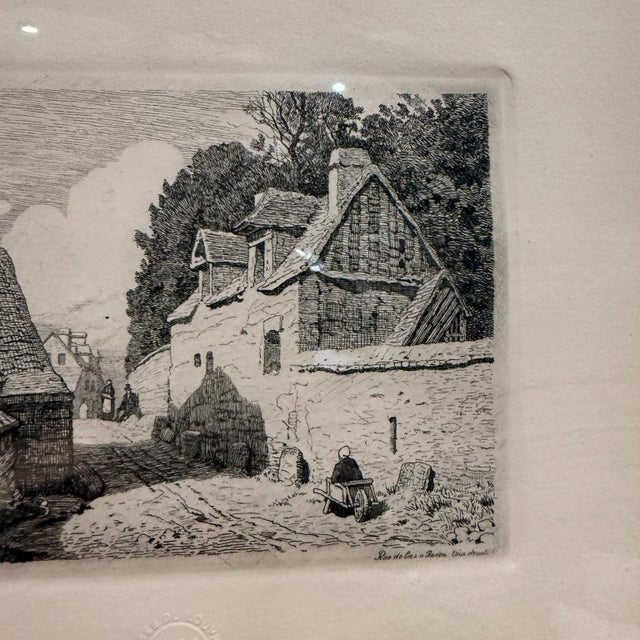 Late 19th Century 1886 Louvre Art Museum Etching Chalcographie Signed For Sale - Image 5 of 12