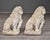 Pair of Vintage French Cast Stone Seated Lion Garden Statues For Sale In Detroit - Image 6 of 10