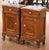 Late 19th Century Pair of 19th Century French Louis XV Marble Top Carved Walnut Nightstands For Sale - Image 5 of 13