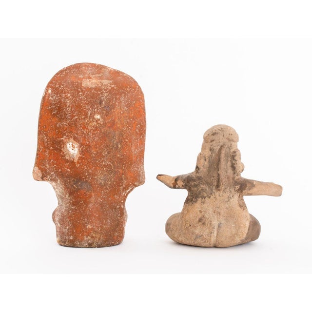 Mayan Pre-Columbian Pottery Figures, 2 For Sale In New York - Image 6 of 7