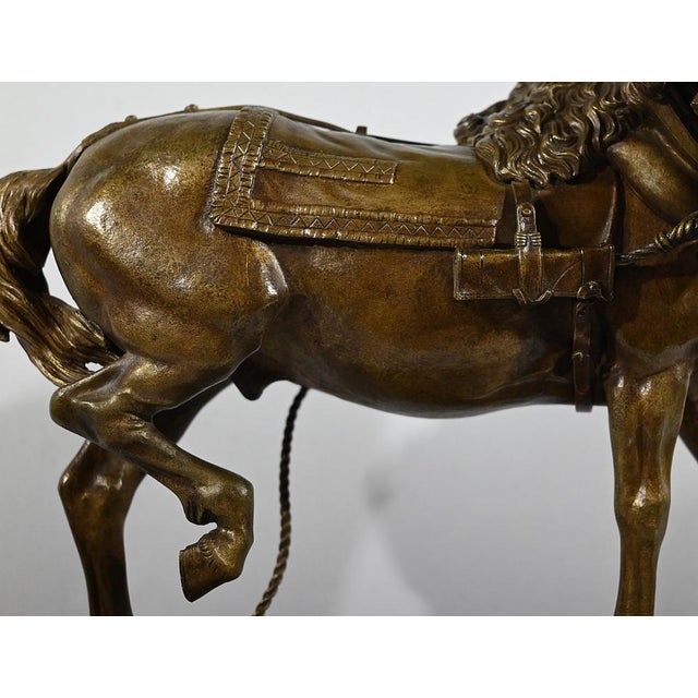 Bronze The Draft Horse by T. Gechter, 1841 For Sale - Image 9 of 18