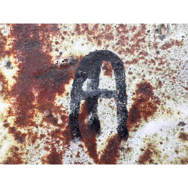 Large Accolay Ceramic Flower Frog Vase (Pique Fleurs), France, c.1960s For Sale - Image 12 of 12