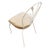Restored Mid Century Modern Iron Café Patio/Outdoor Wrought Iron Chairs by Woodard, Set of 4, Attributed For Sale In Los Angeles - Image 6 of 7