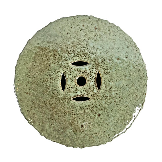 Deco Mint Ceramic Garden Stool For Sale - Image 4 of 7