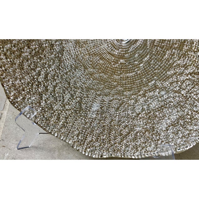 Circa 2000 Ivv Diamanté Nicely-Sized Shallow Centerpiece / Console Bowl, Italy For Sale - Image 13 of 18