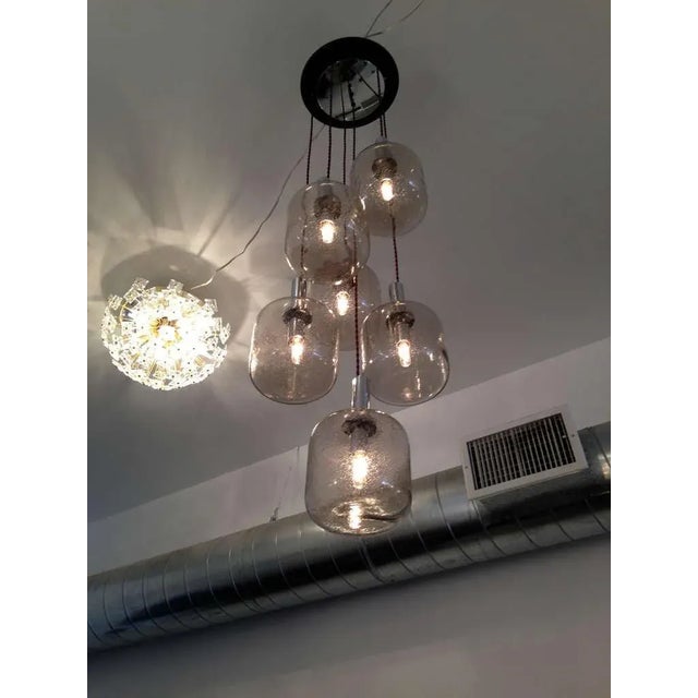 1960s Reggiani Cascading 1960s Ceiling Light For Sale - Image 5 of 6