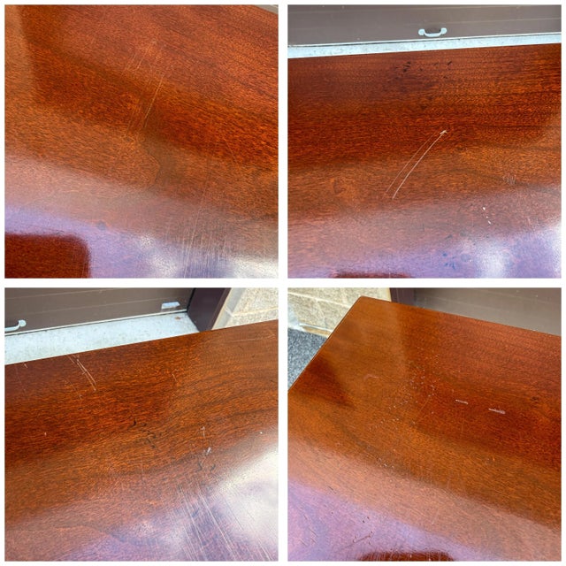 Late 20th Century Sheraton Mahogany and Tiger Maple 5 Drawer Chest With Dresser Top Box For Sale - Image 15 of 15