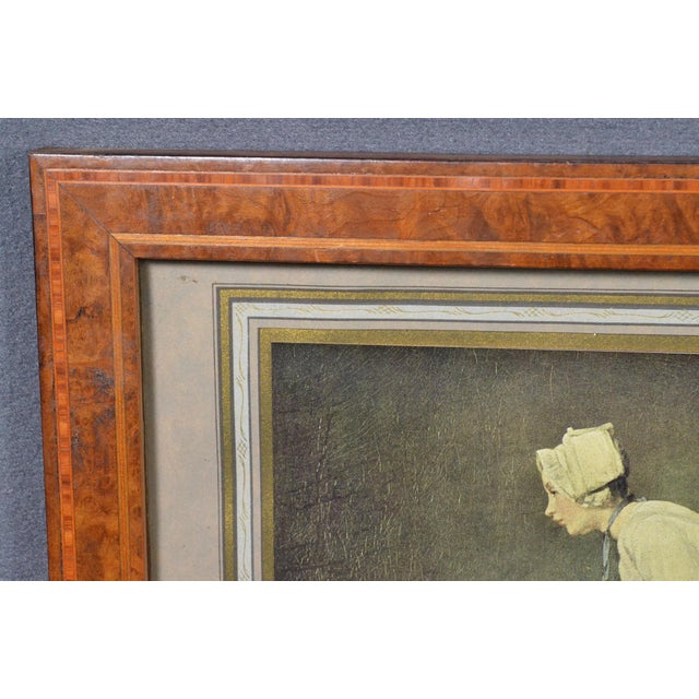 1931 After Chardin “La Récureuse” French l'Illustration Color Print, Framed For Sale - Image 10 of 13