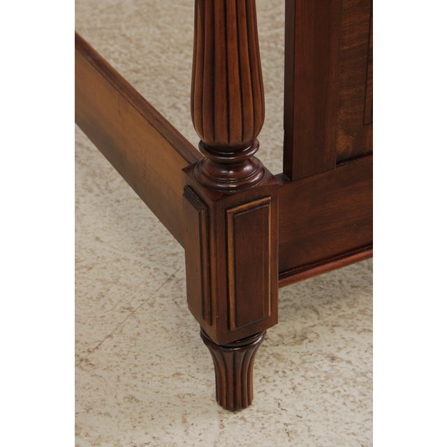 Lexington King Size Cherry Sheraton Style Bed For Sale - Image 12 of 18