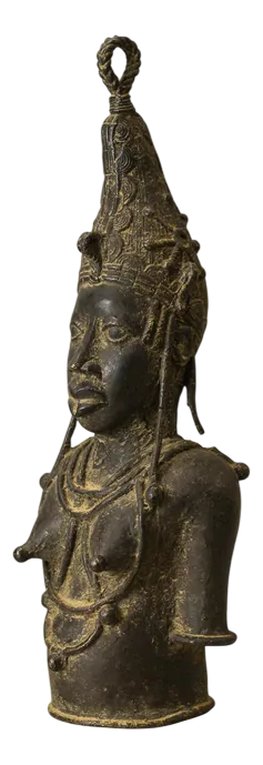 Edo Artist, Benin Bust, Bronze