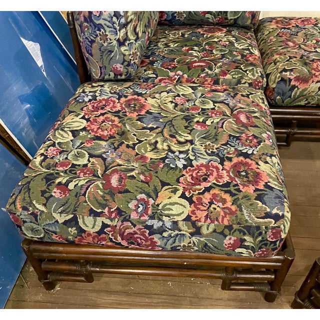 Mid 20th Century Ficks Reed Bamboo Rattan Modular Sectional Corner Chairs Chaise Couch Set For Sale - Image 6 of 12