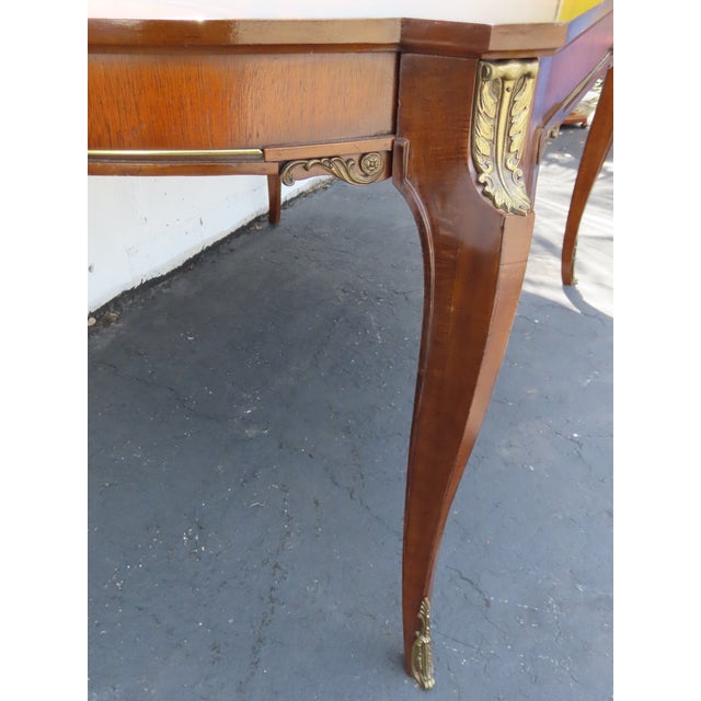French Set of Dining Table Two Leaves and Six High Back Chairs 6664 For Sale - Image 17 of 18
