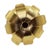 2020s Matthew Izzo Home Palmy Iron Palm Tree Gold Leaf Candle Holder on White Marble Base For Sale - Image 5 of 6