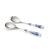 Metal Spode Blue Italian Salad Servers Set - 2 Pieces For Sale - Image 7 of 7