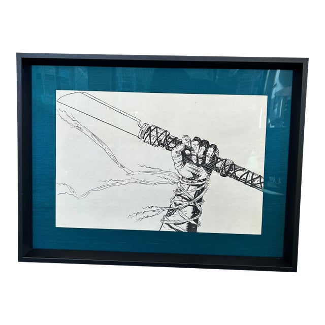 Framed Ink Drawing For Sale
