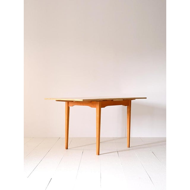 1960s Square Extendable Table in Formica, 1960s For Sale - Image 5 of 14