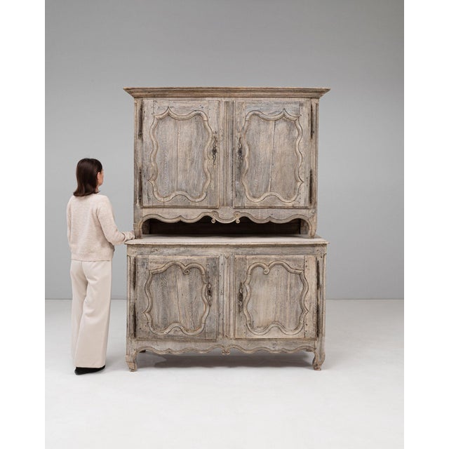 19th Century France Antique White Wood Storage Cabinets & Cupboards For Sale In Greensboro - Image 6 of 11