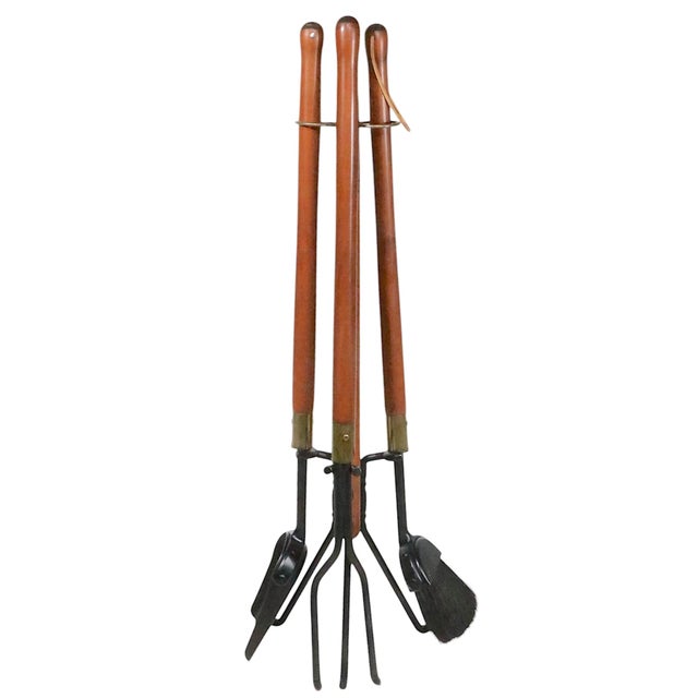Mid 20th Century Mid 20th Century Fireplace Tool Set by Seymour Manufacturing Company For Sale - Image 5 of 8