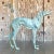 Vintage Boho Patinated Bronze Greyhound For Sale - Image 4 of 10