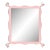 Fleur Home Carnival Iko Iko Rectangle Mirror in Authentic Pink, 39x51 For Sale