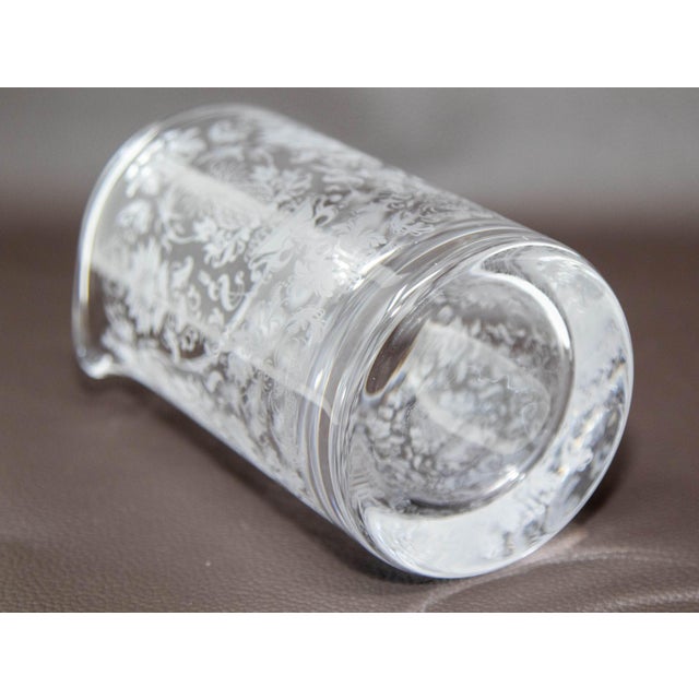 Transparent Cocktail Mixing Etched Glass Beaker Barware For Sale - Image 8 of 12