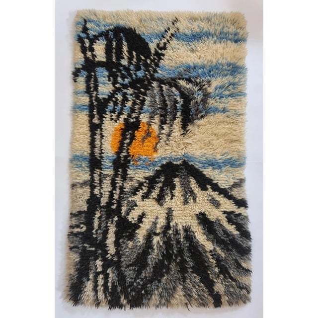 Mid-Century Danish Wool Tapestry, 1960s For Sale - Image 4 of 7