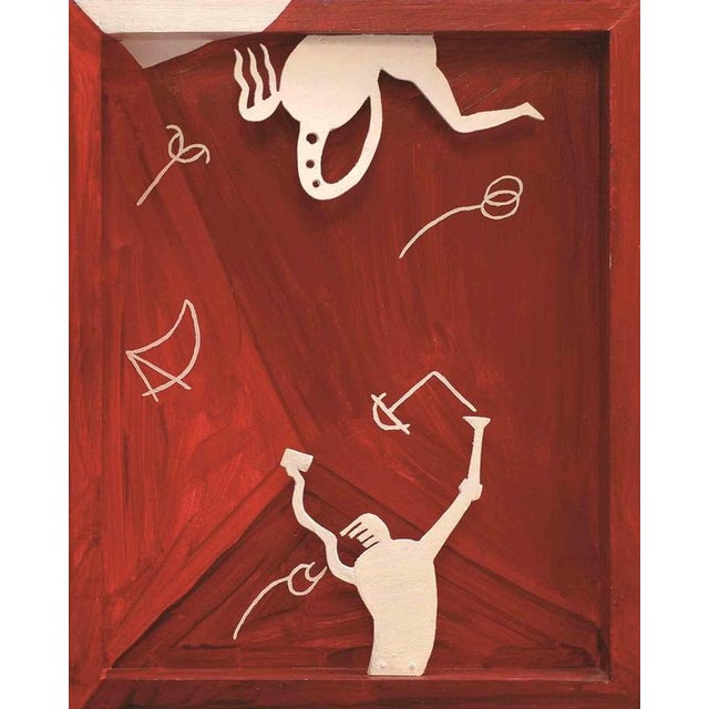 Acrylic painting realized by dario cusani in 1994. Certificate of authenticity by the artist on photograph. "i become a...