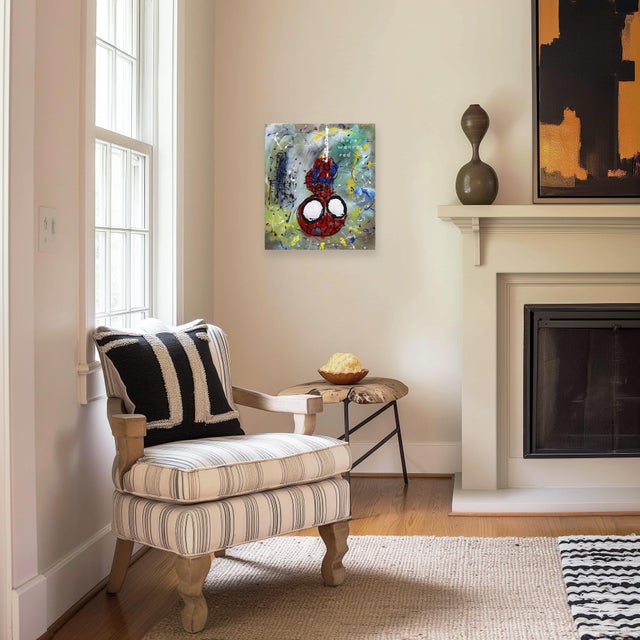 This original painting on canvas brings the immediacy of street art, neo-expressionism, and raw gestural abstraction into...