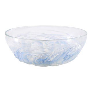 Rene Lalique Art Deco Calypso Opalescent Glass Bowl For Sale