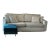 Interior Define James Sofa With Contrast Pipping and Matching Ottoman For Sale