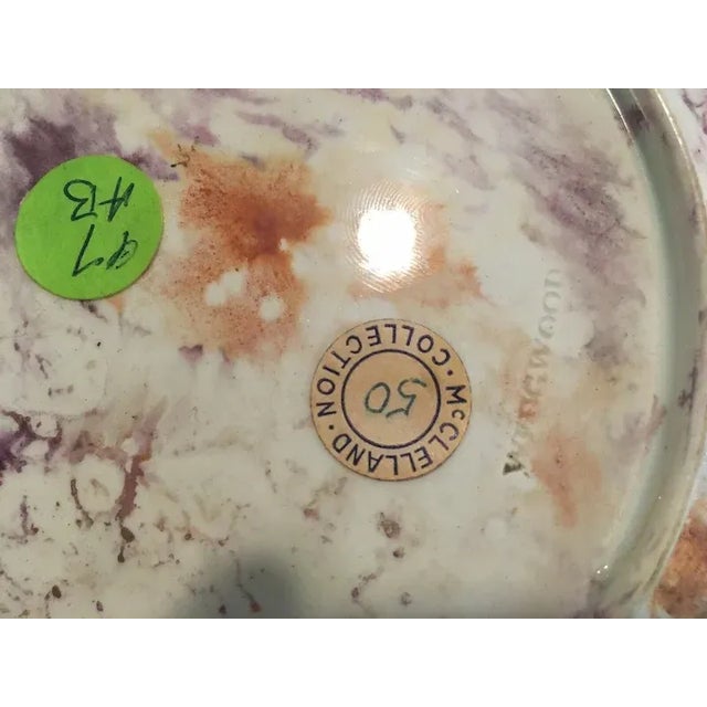 19th Century Antique 19th Century Wedgwood Conchology Pink Moonlight Luster Pearlware Scallop Sea Shell Plate For Sale - Image 5 of 6