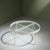 Circular Coffee Table in White Lacquered Steel and Glass Top by Janni van Pelt for Myhome, Netherlands, 1950s For Sale - Image 5 of 10