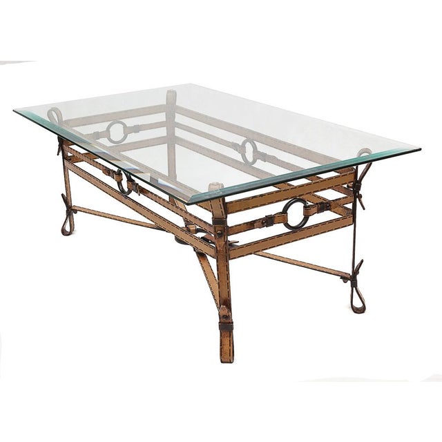 Table by Jacques Adnet, 1960s For Sale - Image 9 of 9